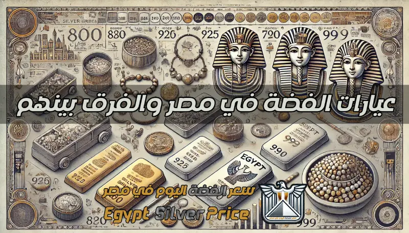 عيارات الفضة في مصر والفرق بينهم